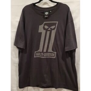 Harley Davidson Museum Graphic‎ Tee Milwaukee Wisconsin Men's Size 2XL Gray